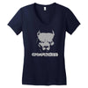 pitbull american pit bull spiked dog collar Women's V-Neck T-Shirt