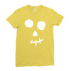 face skull Ladies Fitted T-Shirt