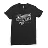 scary type Ladies Fitted T-Shirt