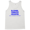 funny t shirt alcohol tobacco firearms who's bringing the chips tee Tank Top