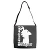 old school gangster urkel Adjustable Strap Totes