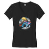 in the midst of war Women's V-Neck T-Shirt