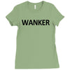 wanker brit british england english gift idea expat dad funny tee shir Ladies Fitted T-Shirt