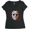 jason voorhees mask Women's Triblend Scoop T-shirt