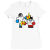 vector gamer boxing Ladies Fitted T-Shirt