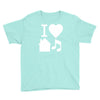 i love house music dj baseball Youth Tee