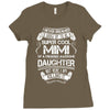 Super Cool Mimi Of A Freaking Awesome Daughter Ladies Fitted T-Shirt