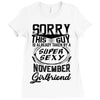 This Guy Is Taken By A Super Sexy November Girlfriend Ladies Fitted T-Shirt