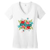 happy mother Women's V-Neck T-Shirt