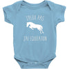 j'peux pas j'ai &eacute;quitation blc Baby Bodysuit