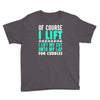cat cats lift lifting fitness Youth Tee