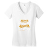 I'm a june woman I was born with my heart Women's V-Neck T-Shirt