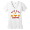 This Girl Loves Her Greyhound Women's V-Neck T-Shirt