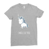 stabby the unicorn Ladies Fitted T-Shirt