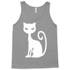 white cat funny Tank Top