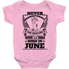 Never Underestimate Dog Rescuer Who Was Born June Baby Onesie