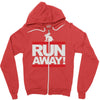 run away rabbit Zipper Hoodie