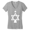 chrismukkah tree christmas Women's V-Neck T-Shirt