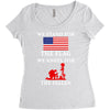 We Stand For The Flag We Kneel For The Fallen Women's Triblend Scoop T-shirt