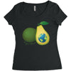 vegan world Women's Triblend Scoop T-shirt