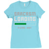 sarcasm loading funny joke Ladies Fitted T-Shirt