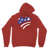 disstressed america flag heart Unisex Hoodie