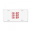 Camp Hitchhiking License Plate