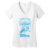 I Dont Need Therapy Need Fishing Women's V-Neck T-Shirt