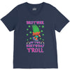 birthday troll brother V-Neck Tee