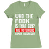 who the fook is that guy conor mcgregor Ladies Fitted T-Shirt