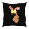 zombie bunny Throw Pillow
