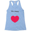 We're Hungry with Heart Racerback Tank