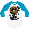 skull anchor 3/4 Sleeve Shirt