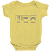 eat,sleep,game Baby Bodysuit