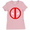 deadpool logo avengers marvel comics gift Ladies Fitted T-Shirt