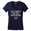 no rest for the wicked Women's V-Neck T-Shirt