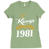 kings are born in 1981 Ladies Fitted T-Shirt