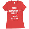 laziness and napping Ladies Fitted T-Shirt