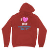 i love july especially the 4th Unisex Hoodie