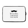 staching through the snow Laptop sleeve