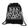S.O.S. Save Our Students Drawstring Bags