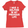 i was a dolphin in my previous life Ladies Fitted T-Shirt