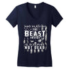 make no mistake the beast inside Women's V-Neck T-Shirt
