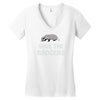 save the badgers Women's V-Neck T-Shirt