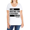 Rooting for Everybody Ladies Curvy T-Shirt