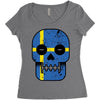 sweden till i die Women's Triblend Scoop T-shirt