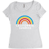 California Sunrise Women's Triblend Scoop T-shirt