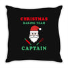 christmas baking team captain Throw Pillow