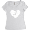 broken heart xxx Women's Triblend Scoop T-shirt