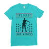 floss like a boss Ladies Fitted T-Shirt